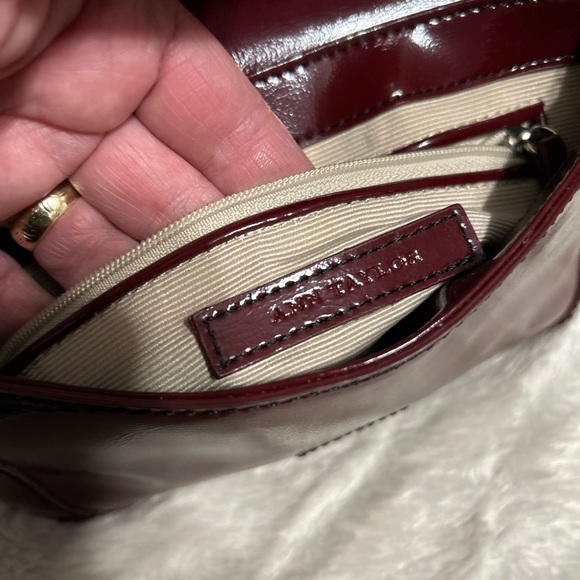 Ann Taylor Wristlet Deep Ruby Red - Picture 4 of 5
